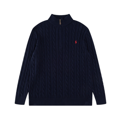 Pull Polo à demi-zip