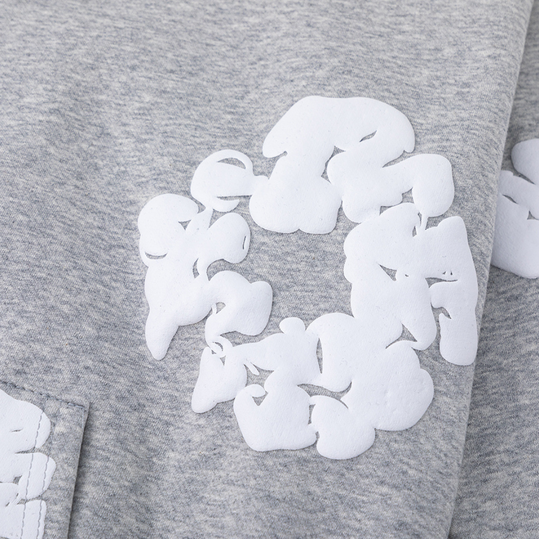 Sweat à capuche zippé en denim