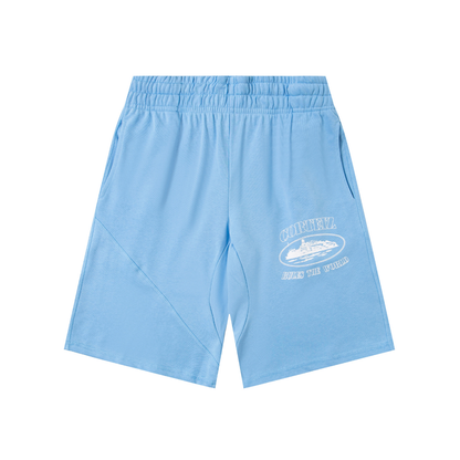Alcatraz domine le monde Short bleu clair