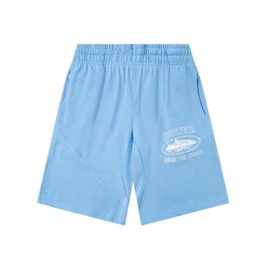 Alcatraz domine le monde Short bleu clair