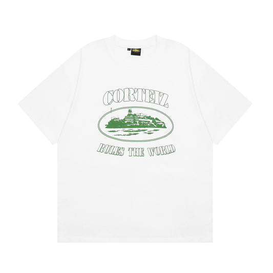 T-shirt Alcatraz blanc et vert