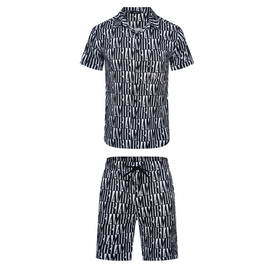 Ensemble court Amr Jacquard