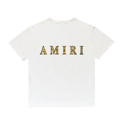T-shirt blanc avec logo Amr Tiger
