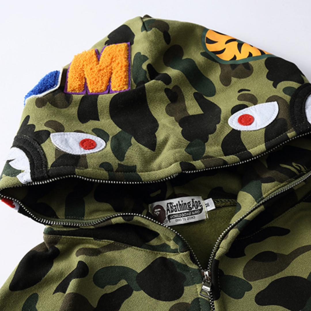 Sweat à capuche zippé Bape