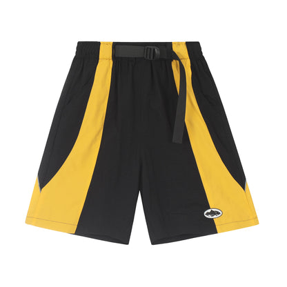 Short cargo jaune et noir