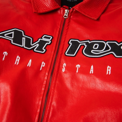 Veste bomber en cuir décodée