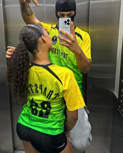 T-shirt Irongate dégradé jaune-vert