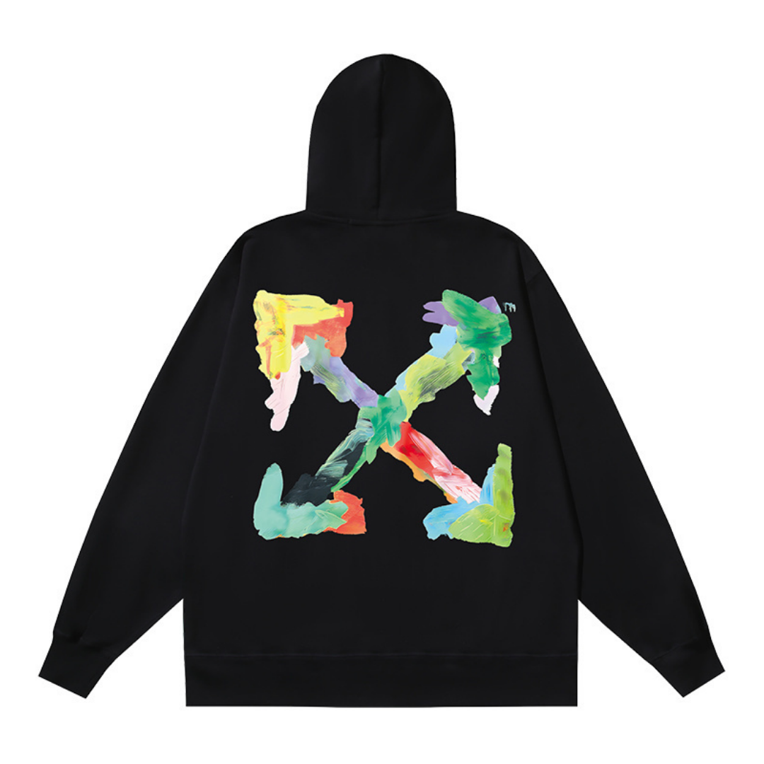 Sweat à capuche zippé Off-W Monogram