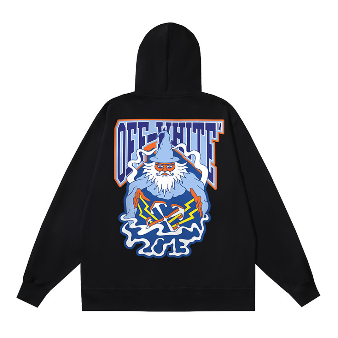 Sweat à capuche zippé Off-W Monogram