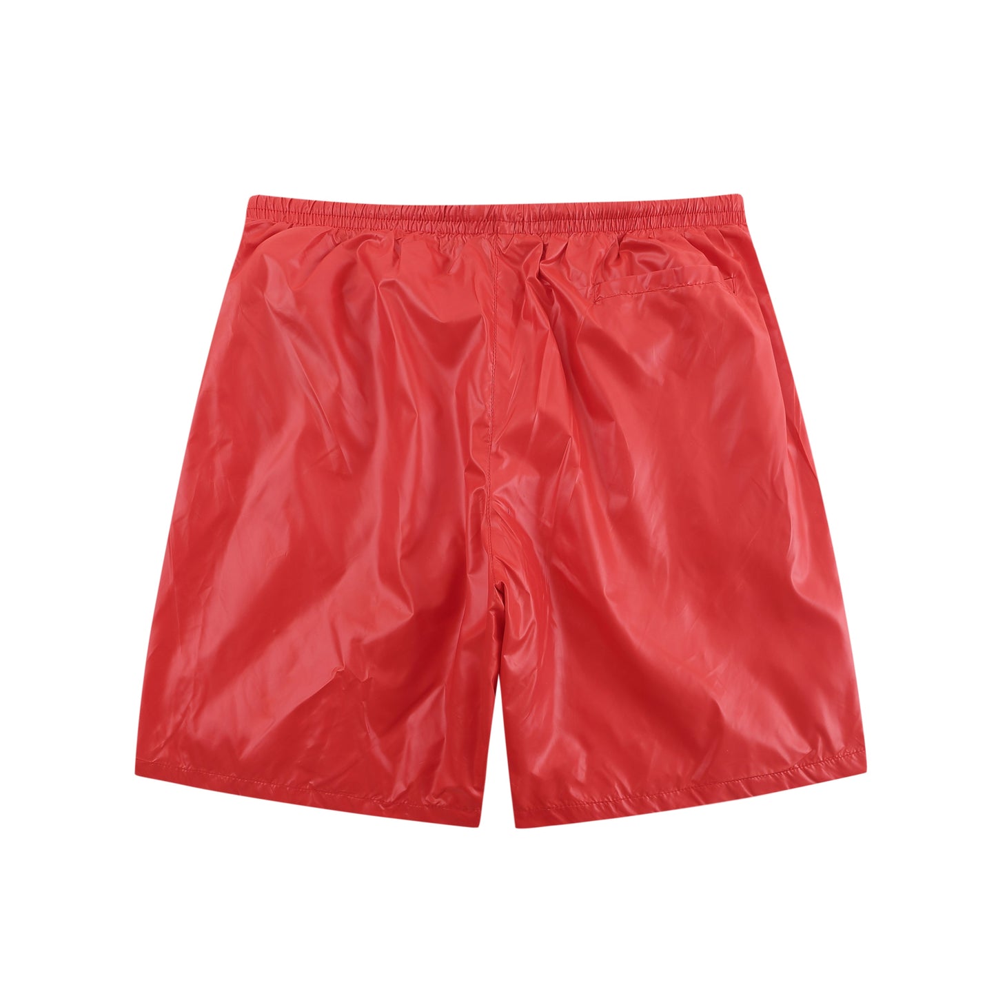 Short de bain rouge palmier