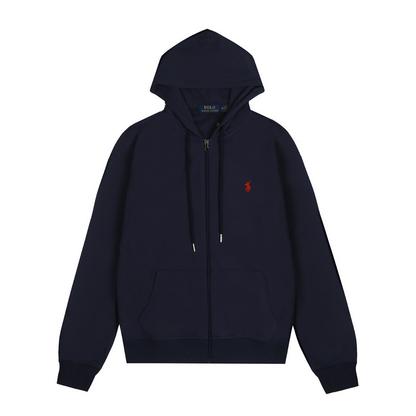 Sweat à capuche zippé Polo Navy