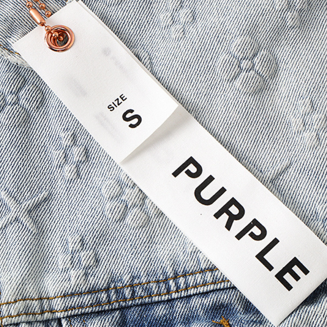 veste en jean violette