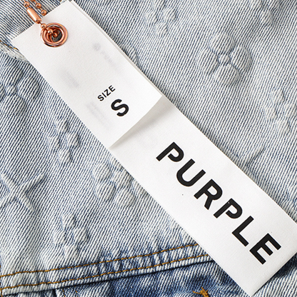 veste en jean violette