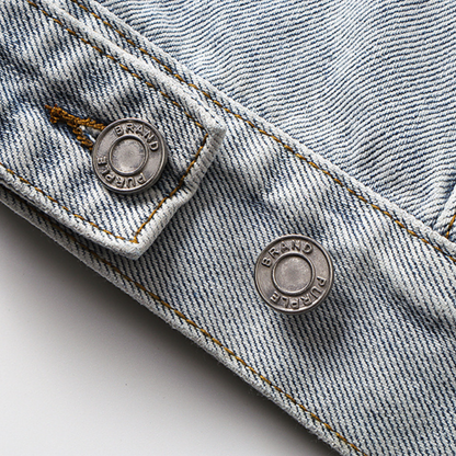 veste en jean violette