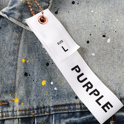 veste en jean violette