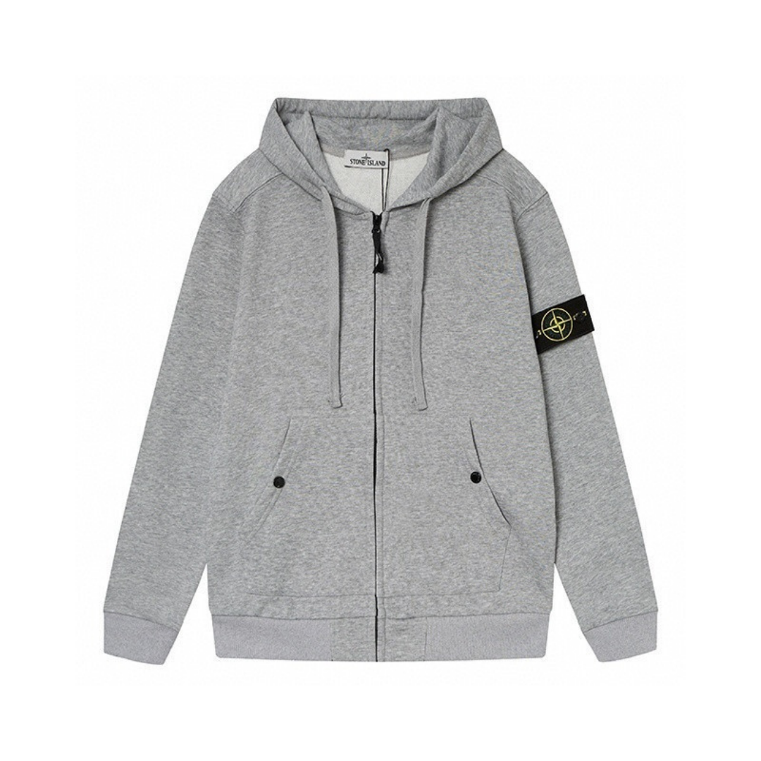 Sweat à capuche zippé Stone Monogram 3.0