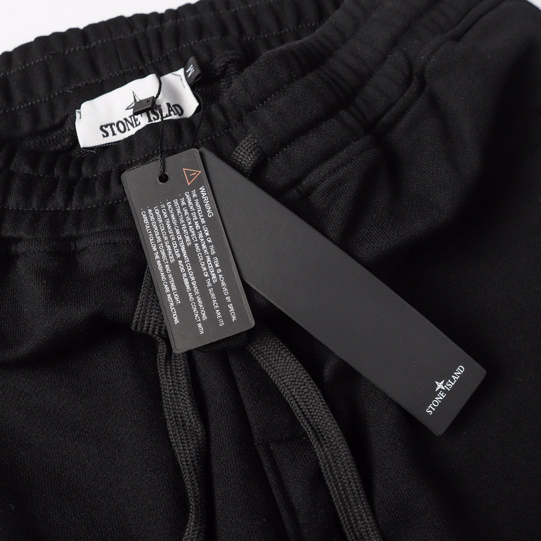 Pantalon à monogramme en pierre