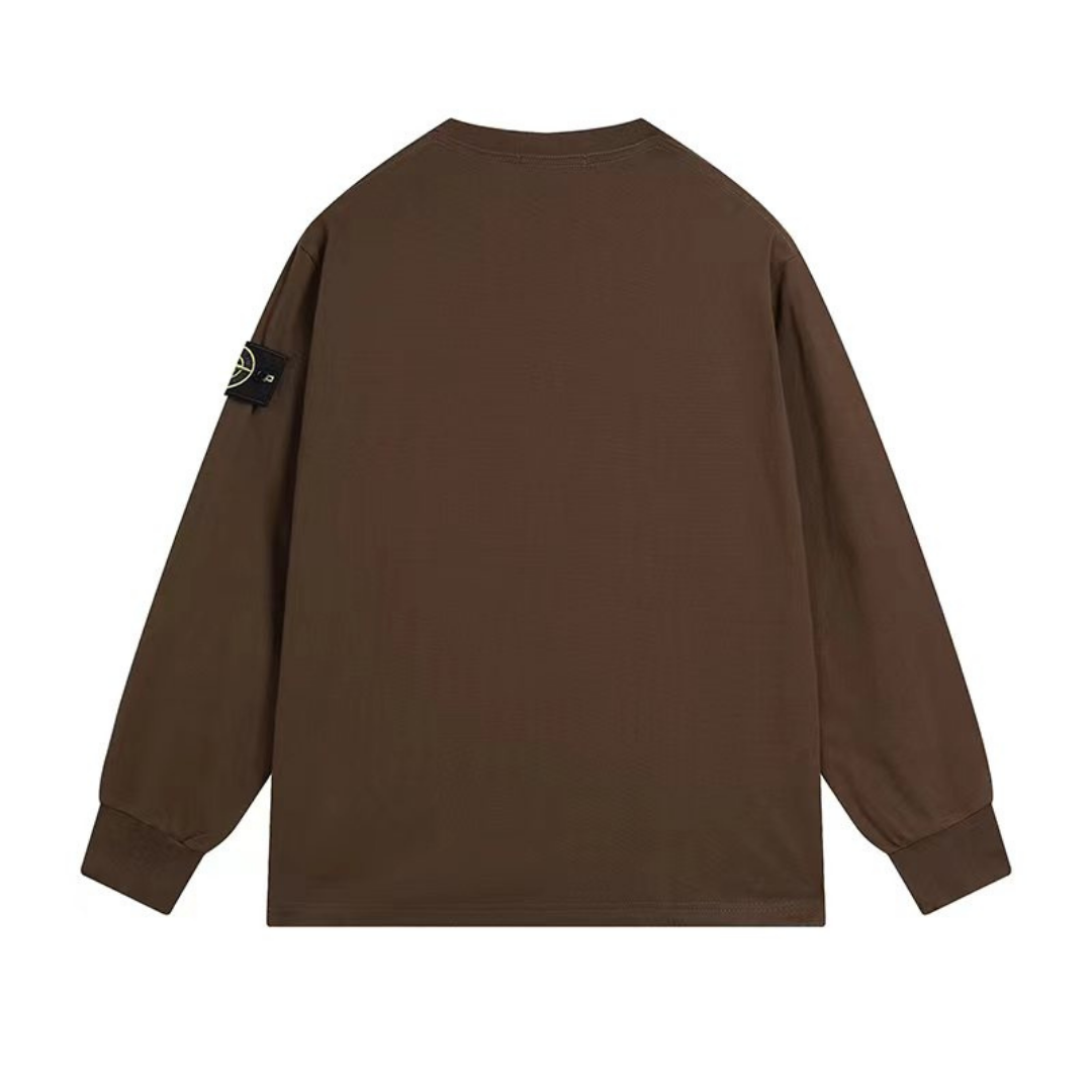 Sweat-shirt à monogramme en pierre