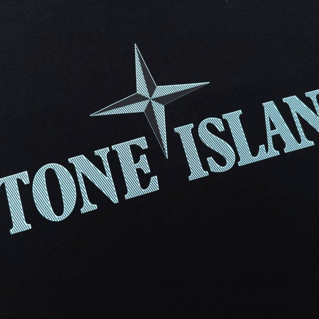 T-shirt à monogramme en pierre