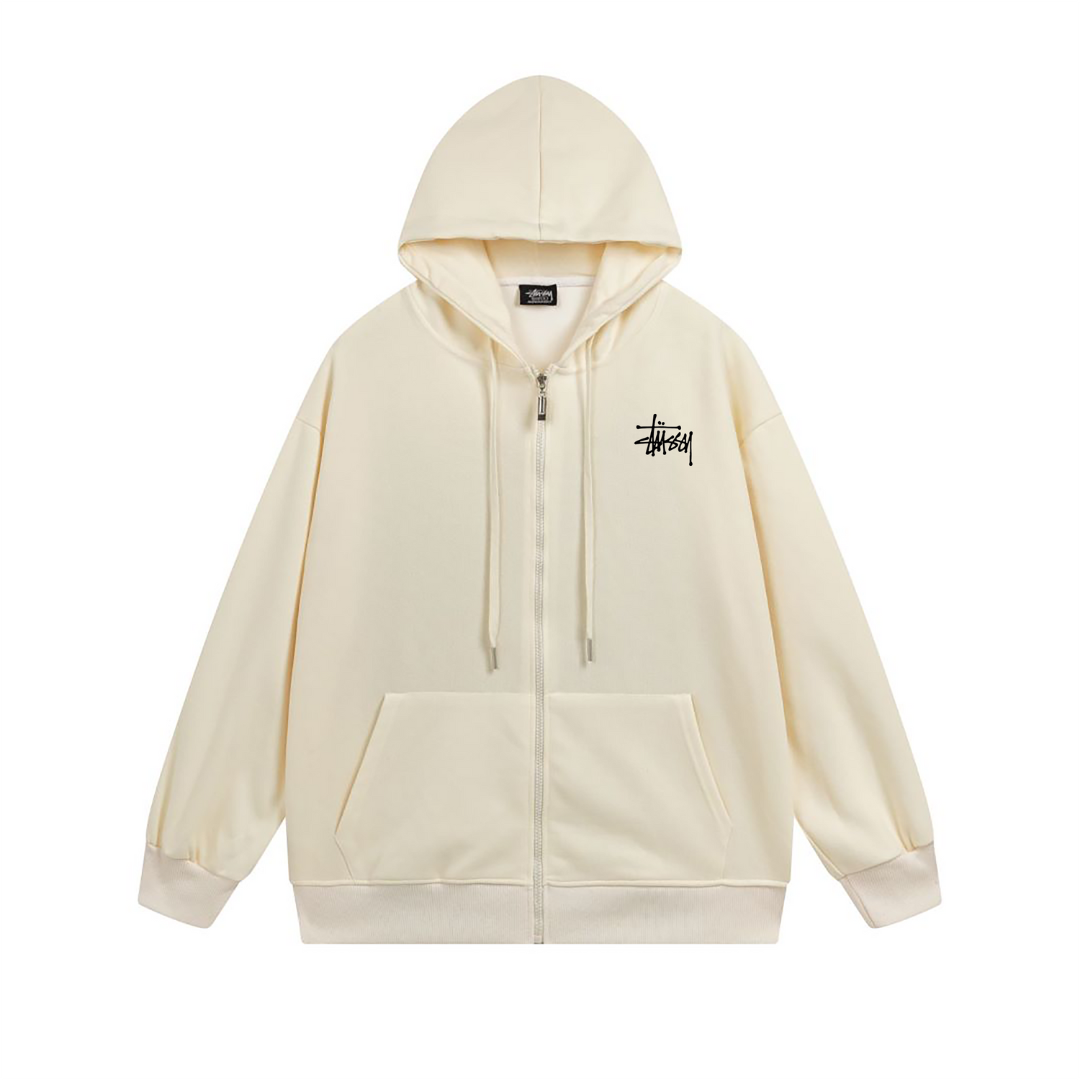 Sweat à capuche zippé Stussy