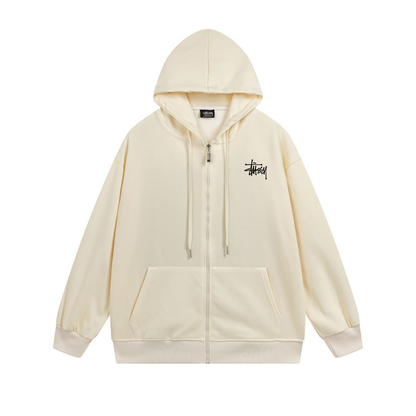 Sweat à capuche zippé Stussy