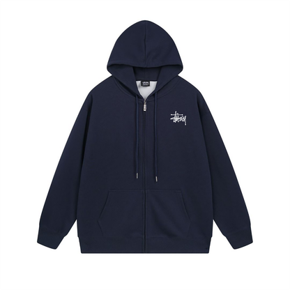 Sweat à capuche zippé Stussy