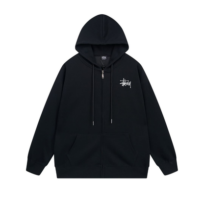 Sweat à capuche zippé Stussy