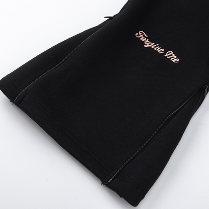 Survêtement Syna noir et rose