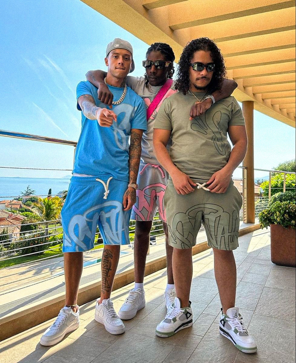 Ensemble court bleu Syna