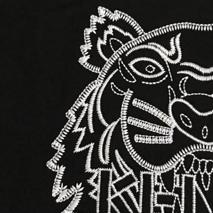 Sweat à capuche monogramme tigre