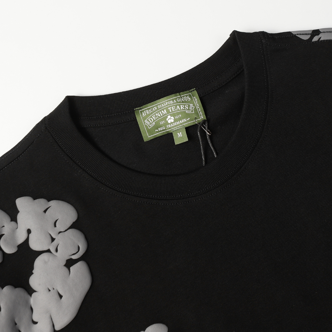 Ensemble short en denim noir et gris