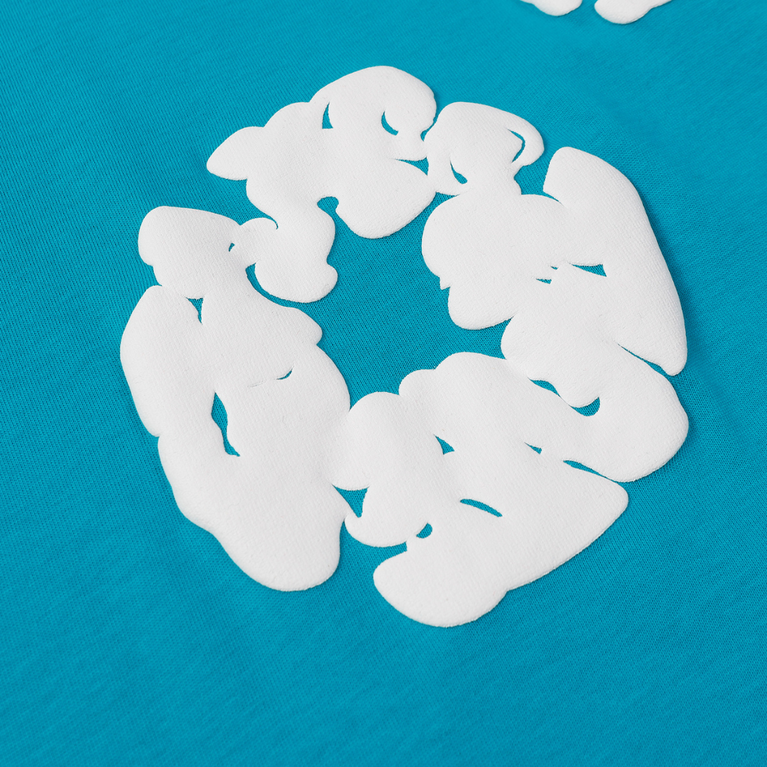 Ensemble short en denim bleu éclatant