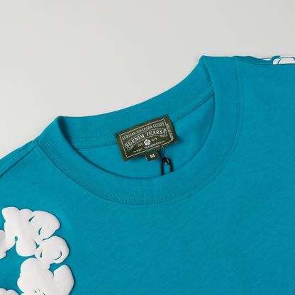 Ensemble short en denim bleu éclatant