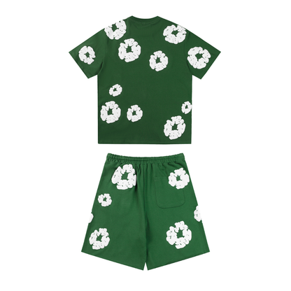 Ensemble short en denim vert TRS