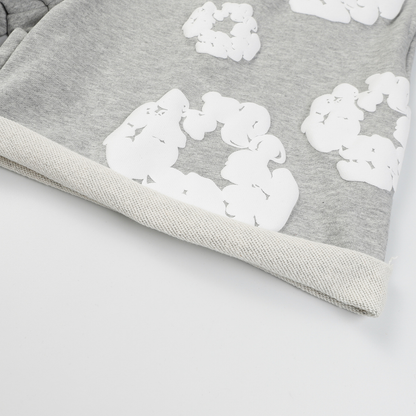 Ensemble short en denim gris