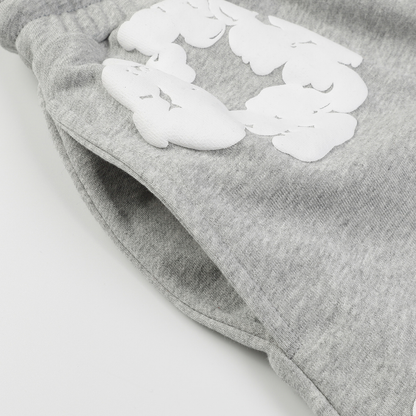 Ensemble short en denim gris