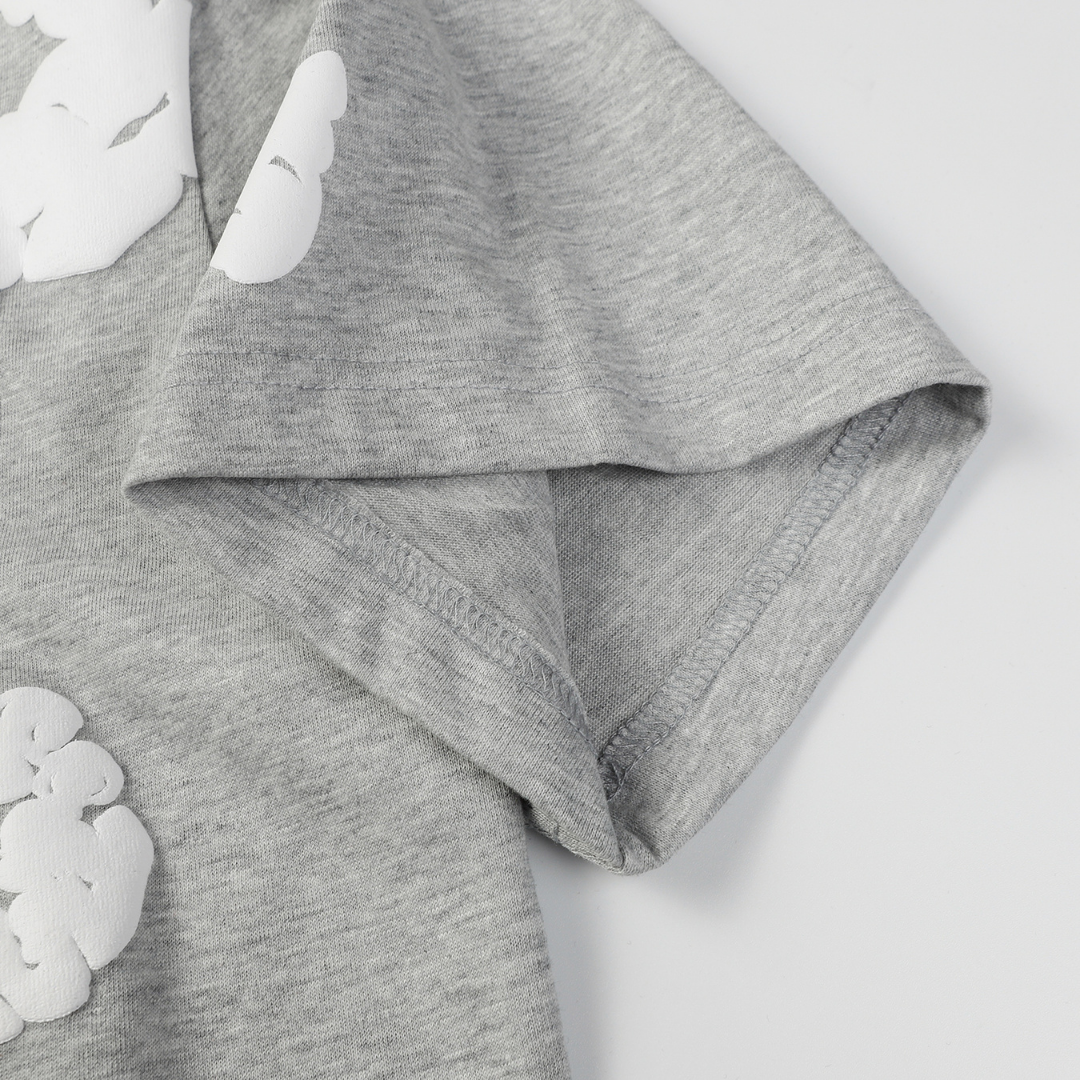 Ensemble short en denim gris