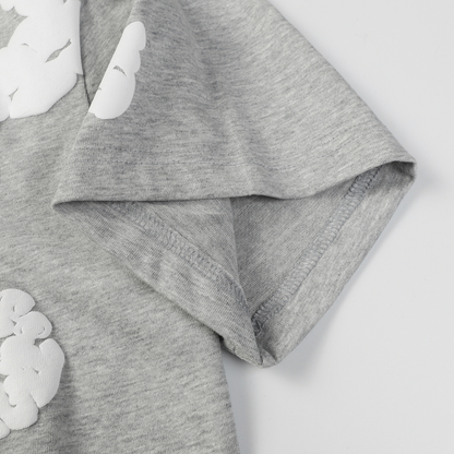 Ensemble short en denim gris