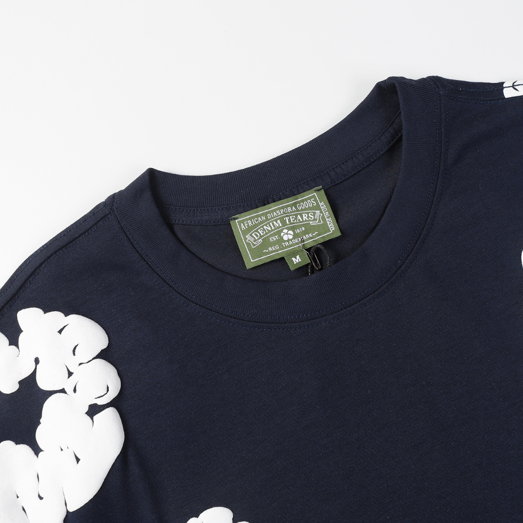 Ensemble short en denim bleu marine