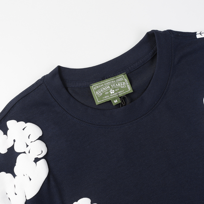 Ensemble short en denim bleu marine