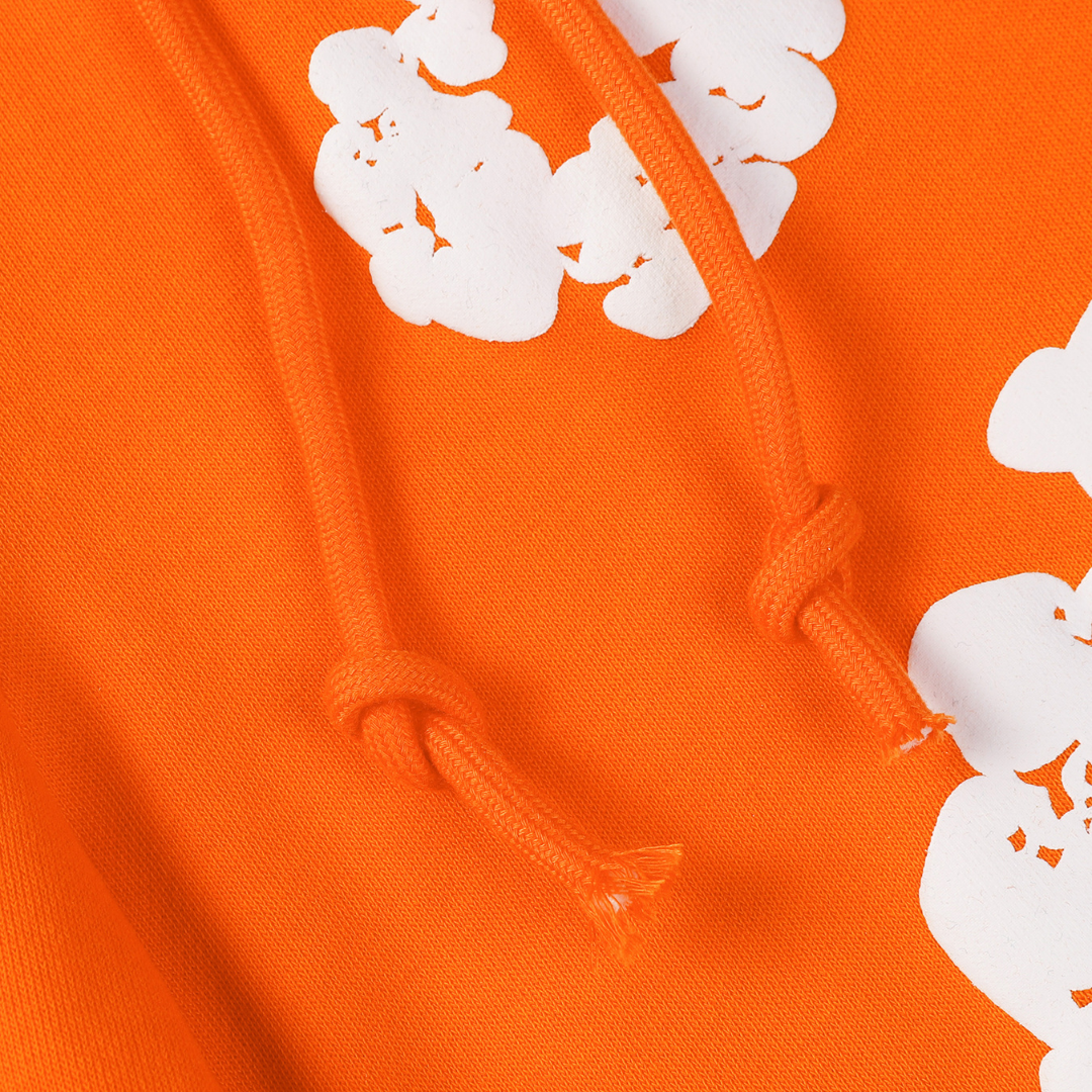 Ensemble short en denim orange