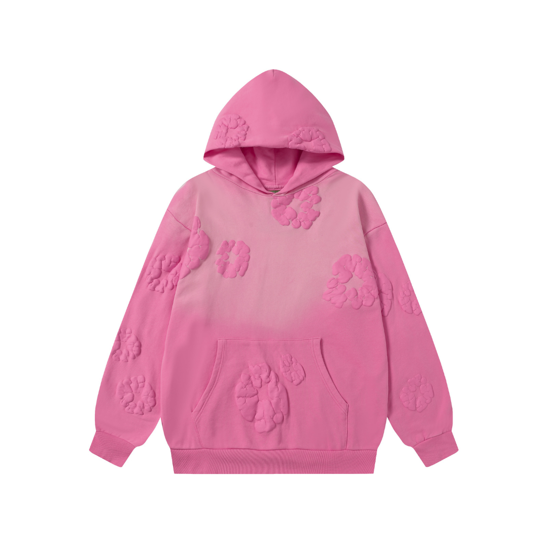 Ensemble en denim rose vif