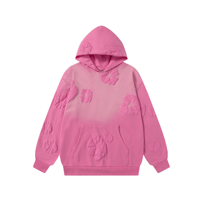 Ensemble en denim rose vif