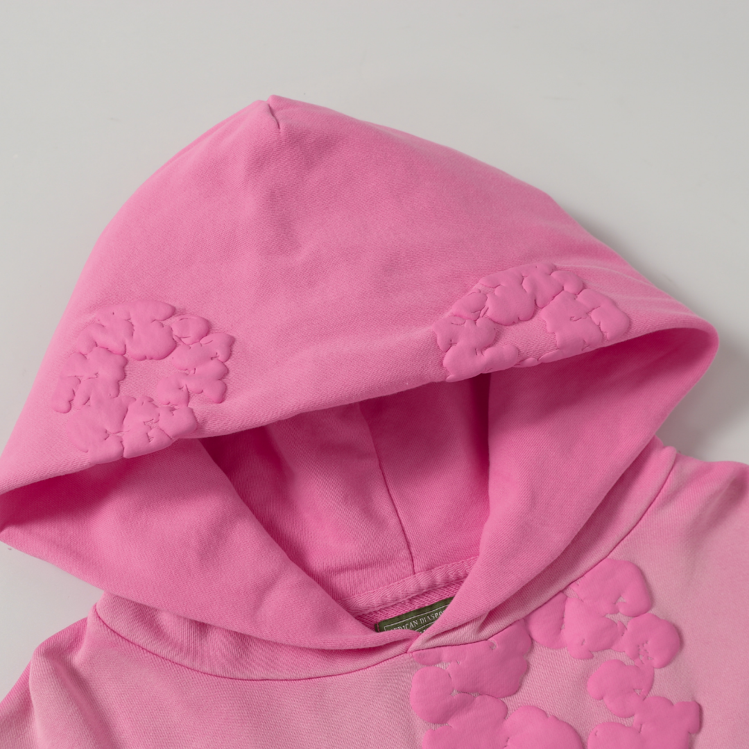 Ensemble en denim rose vif