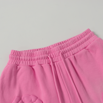 Ensemble en denim rose vif