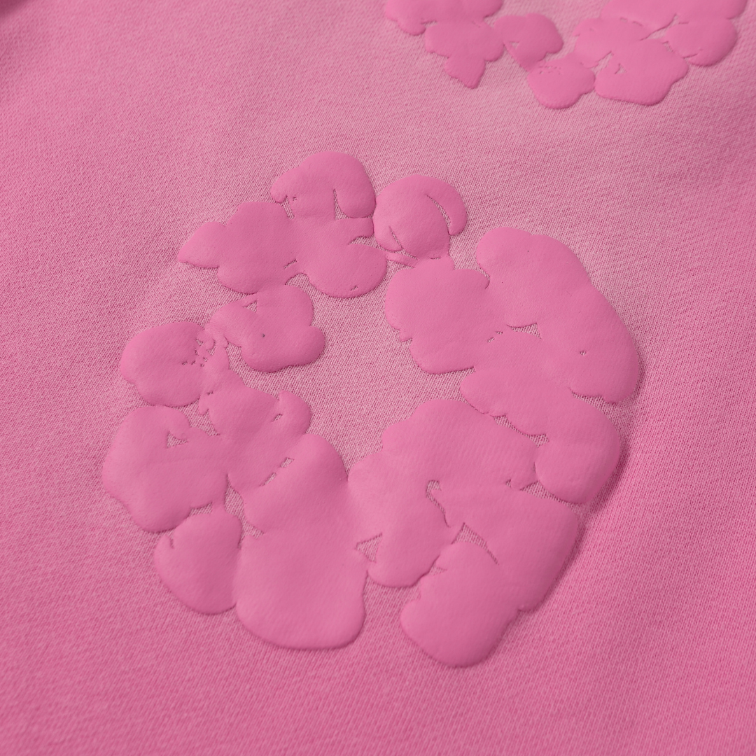 Ensemble en denim rose vif