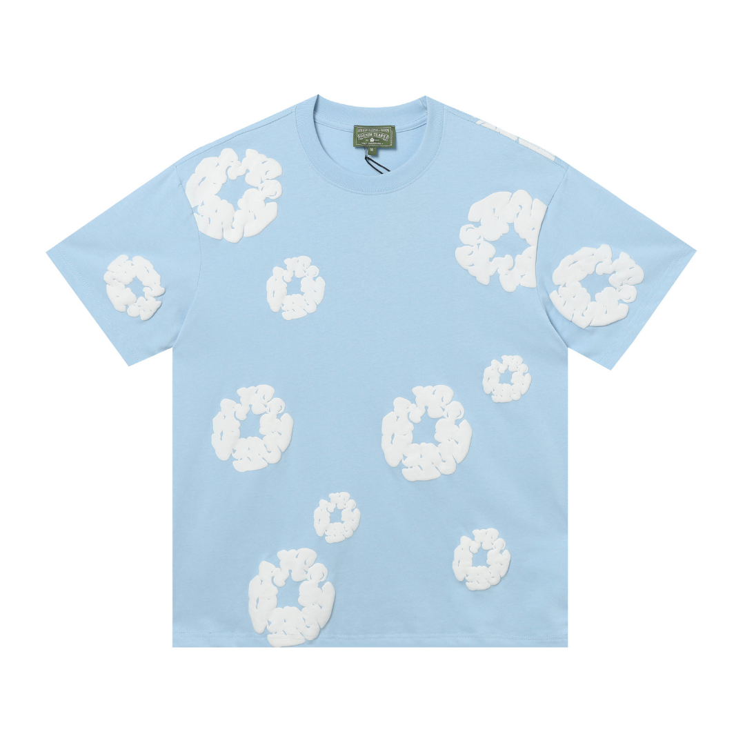 Ensemble short en denim bleu ciel