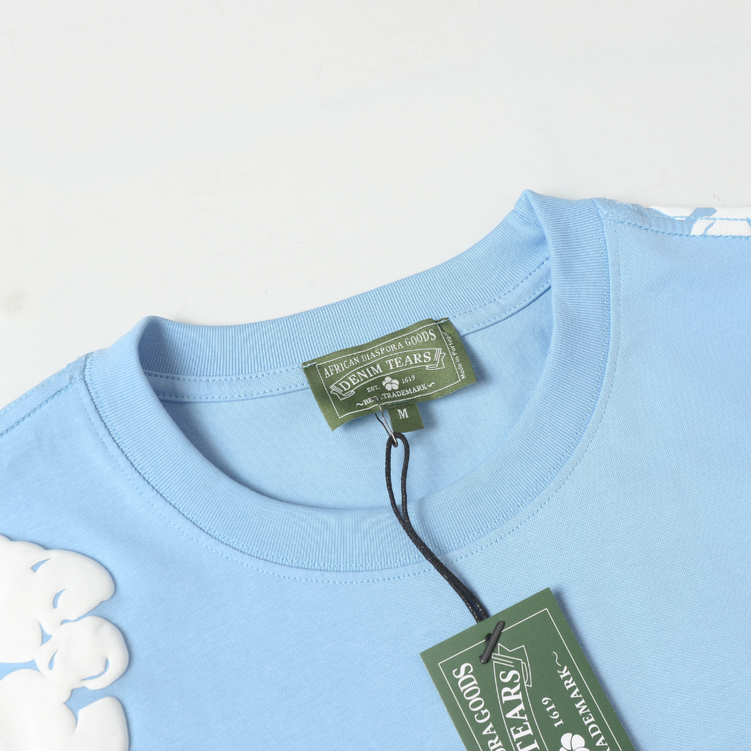 Ensemble short en denim bleu ciel