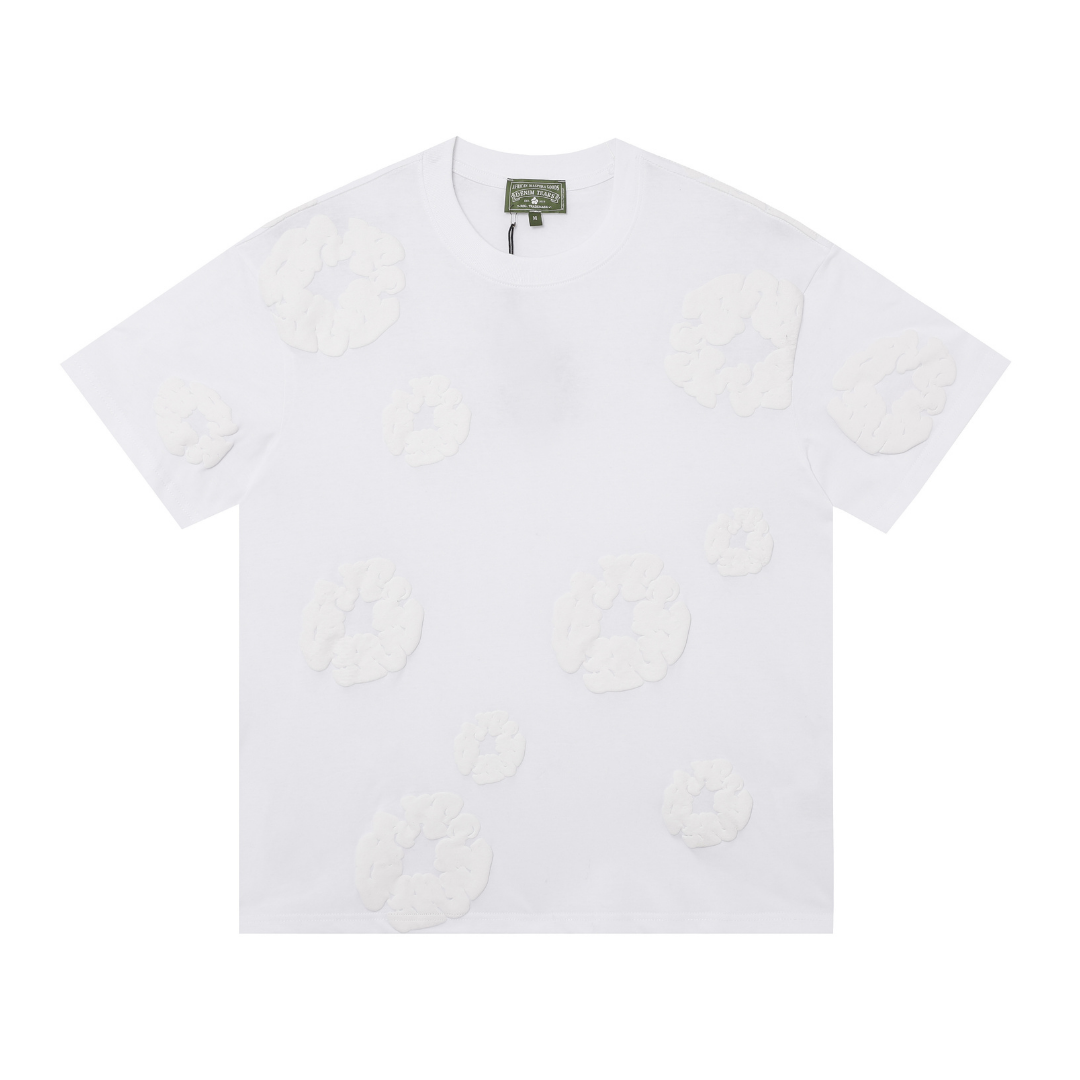 Ensemble short en denim TRS Triple blanc