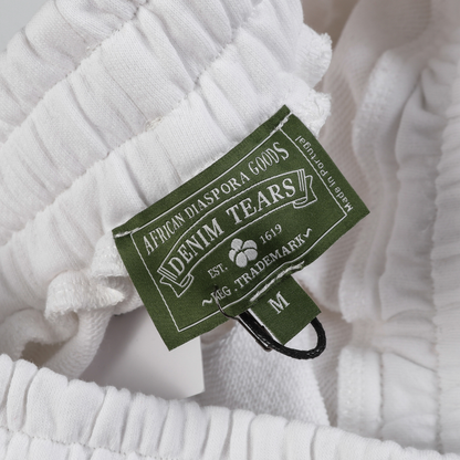 Ensemble short en denim TRS Triple blanc